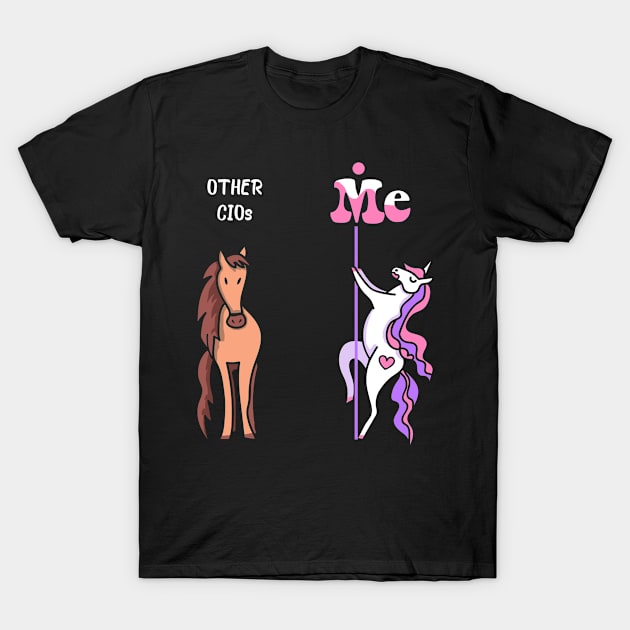 Other CIOs Me Tee Unicorn CIO Funny Gift Idea CIO Tshirt Funny CIO Gift Other CIOs You Unicorn T-Shirt by NickDezArts